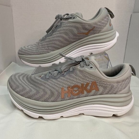 HOKA Gaviota 5 Women’s Running Shoes Gray / Rose Gold Size 9.5B - Picture 13 of 13